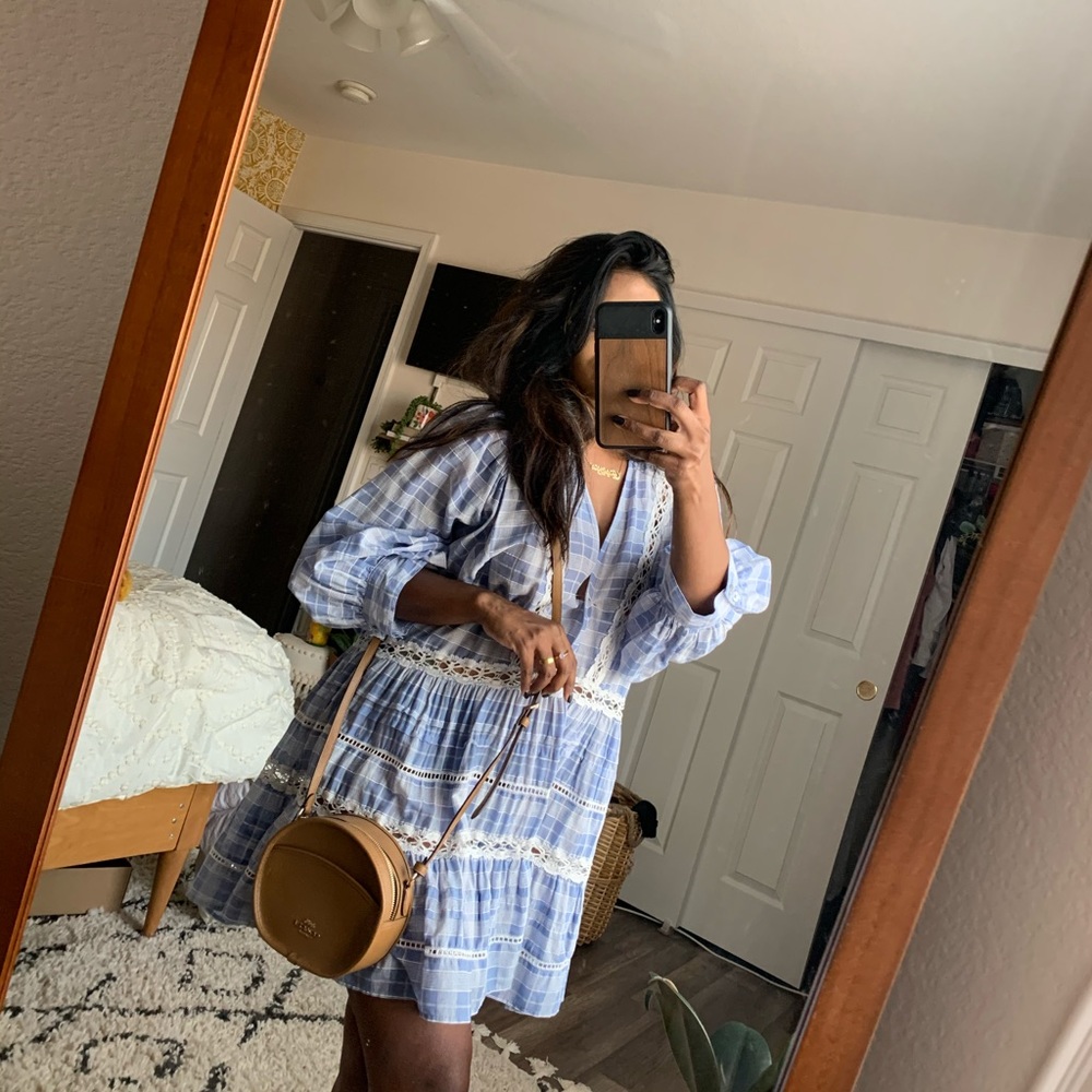 Free People Plaid Dress